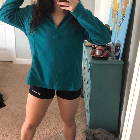 Turquoise quarter zip jacket - Picture 3 of 3